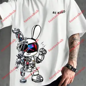 Model 3672 Erkek Yazlık Yuvarlak Yaka Kısa Kollu Günlük Tişört, Yaz