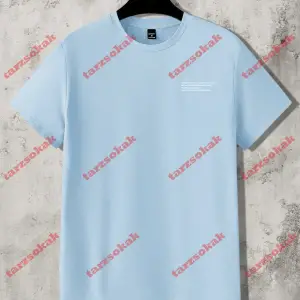 Model 3673 Erkek Yazlık Yuvarlak Yaka Kısa Kollu Günlük Tişört, Yaz