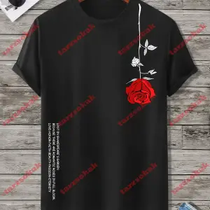 Model 3679 Erkek Yazlık Yuvarlak Yaka Kısa Kollu Günlük Tişört, Yaz