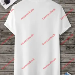 Model 3679 Erkek Yazlık Yuvarlak Yaka Kısa Kollu Günlük Tişört, Yaz