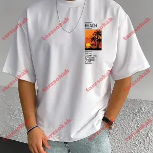 Model 3680 Erkek Yazlık Yuvarlak Yaka Kısa Kollu Günlük Tişört, Yaz