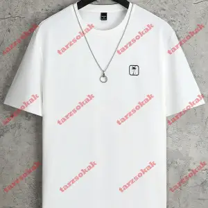 Model 3681 Erkek Yazlık Yuvarlak Yaka Kısa Kollu Günlük Tişört, Yaz