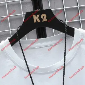 Model 3697 Erkek Yazlık Yuvarlak Yaka Kısa Kollu Günlük Tişört, Yaz