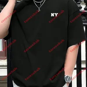 Model 3712 Erkek Yazlık Yuvarlak Yaka Kısa Kollu Günlük Tişört, Yaz