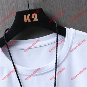 Model 3712 Erkek Yazlık Yuvarlak Yaka Kısa Kollu Günlük Tişört, Yaz