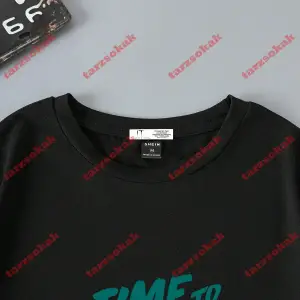 Model 3728 Erkek Yazlık Yuvarlak Yaka Kısa Kollu Günlük Tişört, Yaz