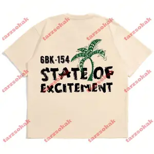 Model 3732 Erkek Yazlık Yuvarlak Yaka Kısa Kollu Günlük Tişört, Yaz