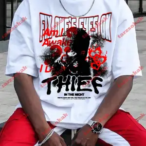 Model 3752 Erkek Yazlık Yuvarlak Yaka Kısa Kollu Günlük Tişört, Yaz