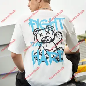 Model 3755 Erkek Yazlık Yuvarlak Yaka Kısa Kollu Günlük Tişört, Yaz