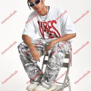 Model 3776 Erkek Yazlık Yuvarlak Yaka Kısa Kollu Günlük Tişört, Yaz