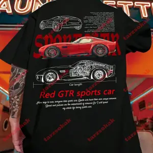 Model 3778 Erkek Yazlık Yuvarlak Yaka Kısa Kollu Günlük Tişört, Yaz