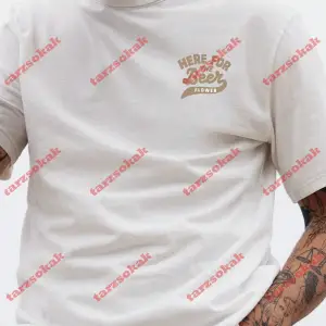 Model 3780 Erkek Yazlık Yuvarlak Yaka Kısa Kollu Günlük Tişört, Yaz