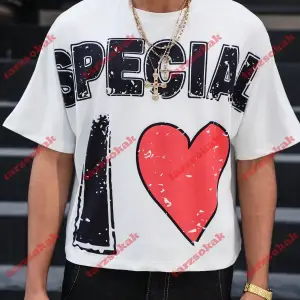 Model 3811 Erkek Yazlık Yuvarlak Yaka Kısa Kollu Günlük Tişört, Yaz