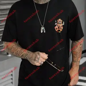 Model 3815 Erkek Yazlık Yuvarlak Yaka Kısa Kollu Günlük Tişört, Yaz