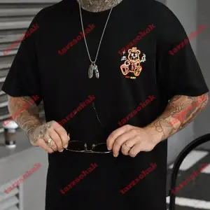 Model 3815 Erkek Yazlık Yuvarlak Yaka Kısa Kollu Günlük Tişört, Yaz