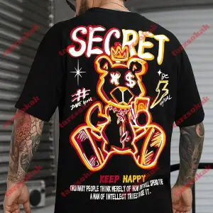 Model 3815 Erkek Yazlık Yuvarlak Yaka Kısa Kollu Günlük Tişört, Yaz