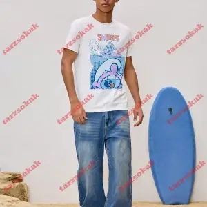 Model 3828 Erkek Yazlık Yuvarlak Yaka Kısa Kollu Günlük Tişört, Yaz