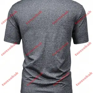 Model 3852 Erkek Yazlık Yuvarlak Yaka Kısa Kollu Günlük Tişört, Yaz