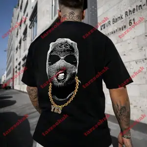 Model 3869 Erkek Yazlık Yuvarlak Yaka Kısa Kollu Günlük Tişört, Yaz