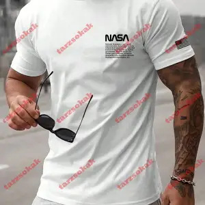 Model 3871 Erkek Yazlık Yuvarlak Yaka Kısa Kollu Günlük Tişört, Yaz