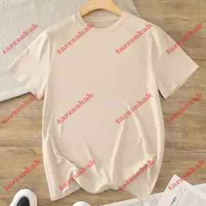 Model 3872 Erkek Yazlık Yuvarlak Yaka Kısa Kollu Günlük Tişört, Yaz