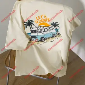 Model 3876 Erkek Yazlık Yuvarlak Yaka Kısa Kollu Günlük Tişört, Yaz