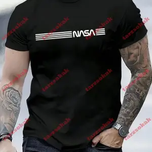 Model 3887 Erkek Yazlık Yuvarlak Yaka Kısa Kollu Günlük Tişört, Yaz