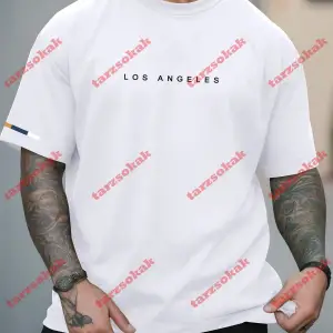 Model 3897 Erkek Yazlık Yuvarlak Yaka Kısa Kollu Günlük Tişört, Yaz