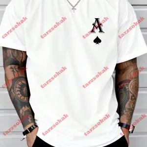 Model 3903 Erkek Yazlık Yuvarlak Yaka Kısa Kollu Günlük Tişört, Yaz