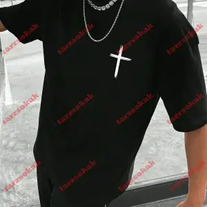 Model 3913 Erkek Yazlık Yuvarlak Yaka Kısa Kollu Günlük Tişört, Yaz