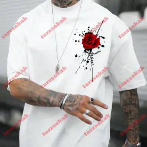 Model 3922 Erkek Yazlık Yuvarlak Yaka Kısa Kollu Günlük Tişört, Yaz