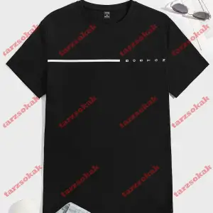 Model 3945 Erkek Yazlık Yuvarlak Yaka Kısa Kollu Günlük Tişört, Yaz