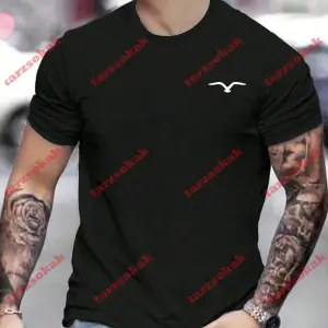 Model 3953 Erkek Yazlık Yuvarlak Yaka Kısa Kollu Günlük Tişört, Yaz