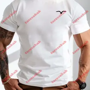 Model 3953 Erkek Yazlık Yuvarlak Yaka Kısa Kollu Günlük Tişört, Yaz