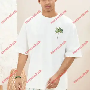 Model 3957 Erkek Yazlık Yuvarlak Yaka Kısa Kollu Günlük Tişört, Yaz