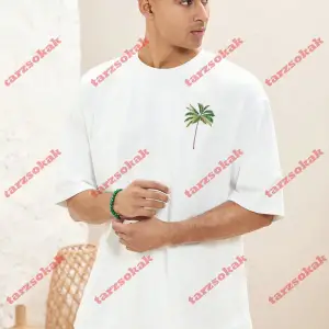 Model 3957 Erkek Yazlık Yuvarlak Yaka Kısa Kollu Günlük Tişört, Yaz