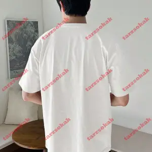 Model 3963 Erkek Yazlık Yuvarlak Yaka Kısa Kollu Günlük Tişört, Yaz