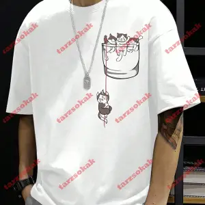 Model 3970 Erkek Yazlık Yuvarlak Yaka Kısa Kollu Günlük Tişört, Yaz