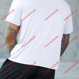 Model 3986 Erkek Yazlık Yuvarlak Yaka Kısa Kollu Günlük Tişört, Yaz