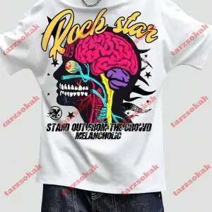 Model 3991 Erkek Yazlık Yuvarlak Yaka Kısa Kollu Günlük Tişört, Yaz