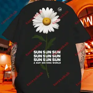 Model 3998 Erkek Yazlık Yuvarlak Yaka Kısa Kollu Günlük Tişört, Yaz