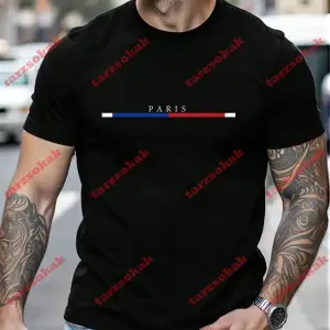 Model 4010 Erkek Yazlık Yuvarlak Yaka Kısa Kollu Günlük Tişört, Yaz