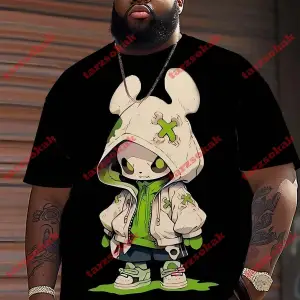 Model 4013 Erkek Yazlık Yuvarlak Yaka Kısa Kollu Günlük Tişört, Yaz