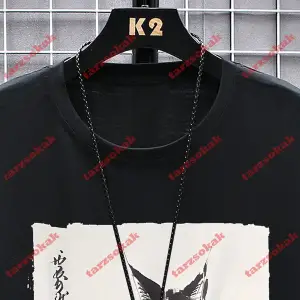 Model 4015 Erkek Yazlık Yuvarlak Yaka Kısa Kollu Günlük Tişört, Yaz