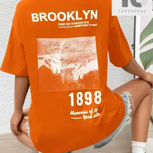 Mona Lisa Desenli Düşük Omuz Tişört