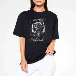 Motörhead Kiss Of Death Siyah Unisex Oversize Tişört T-shirt