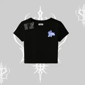 My Mood Right Now Yazılı Sevimli Kedi Oversize Crop Tshirt