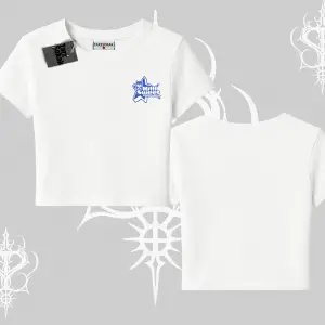 My Mood Right Now Yazılı Sevimli Kedi Oversize Crop Tshirt