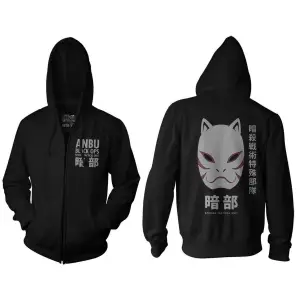 Naruto Anbu Black Ops Hoodie Fermuarlı 14003