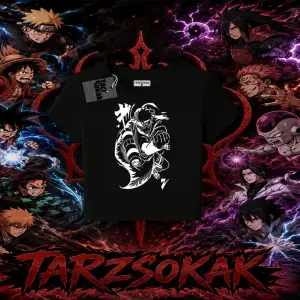Naruto Uzumaki Premium Anime Kadın Baby Tee Beyaz